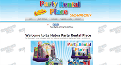 Desktop Screenshot of partyrentalsplace.com